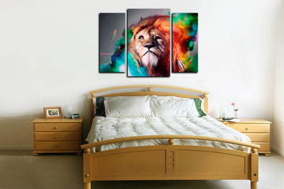 Модульная картина "Король джунглей"