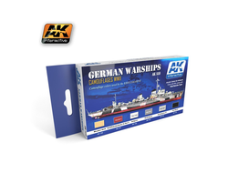 AK-Interactive: Набор акриловых красок: Камуфляж германских кораблей WWII