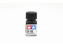 Tamiya: Краска эмалевая X-18 "Semi-Gloss Black"