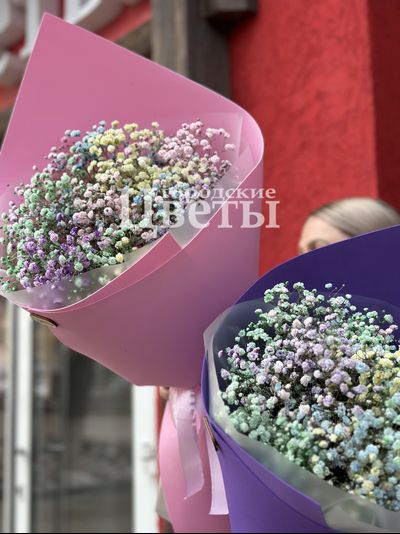 Мини-букет из гипсофилы