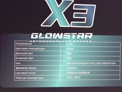 Билед модули Aozoom X3 2024 3.0 дюйма, 2 чипа, 5500K, 12V, 70W/79W, крепление 3R (комплект, 2шт)