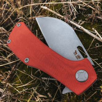 Складной нож Скорпион Wharncliffe (Сталь К110, красный G10)