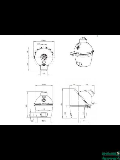 Гриль керамический BIG GREEN Egg XL
