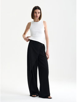 Брюки на запах (черный)