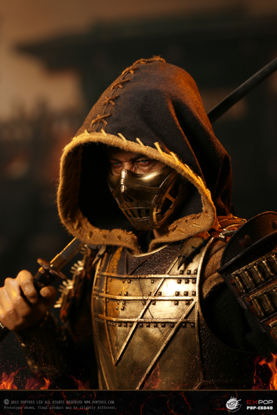 Скорпион, Ханзо Хасаши (Mortal Kombat 2021) - Коллекционная ФИГУРКА 1/6 Representative from Hell—Warrior Scorpion (EX049) - POPTOYS