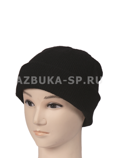 Шапка двойная п/ш, цв. чёрный
