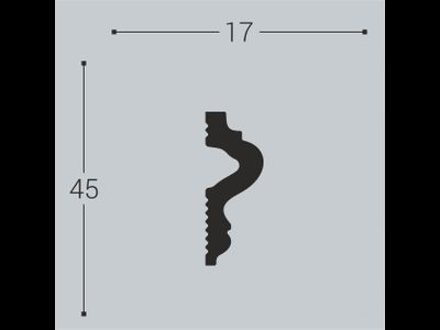 Молдинг М10 - 45*17*2000мм