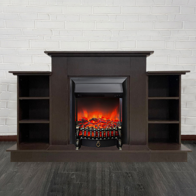 Электрокамин Лорд Премиум BL с очагом Fobos