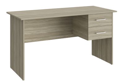 Стол офисный ОФ-113К с тумбой ОФ-21 Блэквуд сатиновый