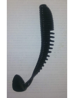 Силиконовая приманка Viking Варуна, 88мм, 6 шт/уп, Цвет Черный