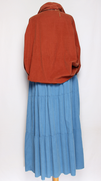 Рубашка "Вельветовая" терракотовая р.46-52