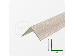 УГОЛ ДЕКОРАТИВНЫЙ 10Х10 УП 01-27.2700.501Л СЕРЕБРО (матовый)
