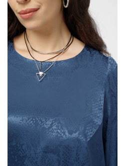 Блуза Полночь 825301 синий 60,64р