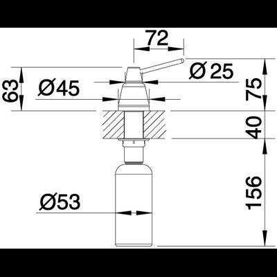 Дозатор Blanco Tiga