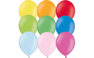 Эко шар 10"/25см Пастель, ВП, 100 шт МИКС