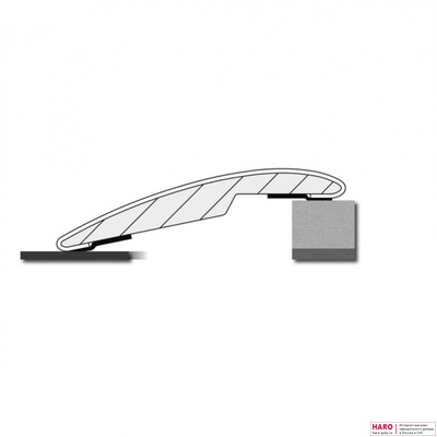 Профиль переходной Haro Дуб Верано 411528 способ монтажа 2