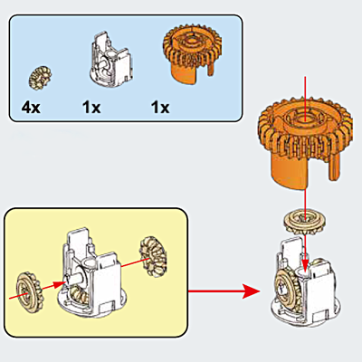!АНАЛОГ! Gears and Differentials  / Differentials CADA,  (DFF4)