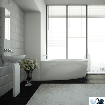 Ванна Aquatek Дива 150x90 см DIV150-0000001, акриловая, левая асимметричной формы