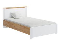 Спальня ЭМИЛИЯ - Кровать ЭЛ-28 (2000х1200) Дуб Крафт золотой/Меренга