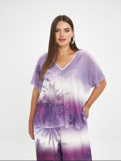 Топ нарядный с пайетками