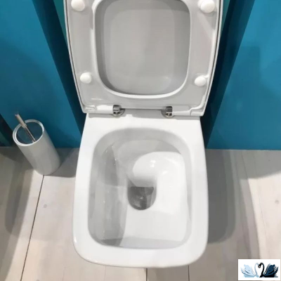 Комплект ПЭК Santek Нео 1.WH50.1.776. Инсталляция с кнопкой (черный, матовый) и подвесной унитаз с сиденьем микролифт