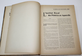 The royal institute of painters in water-colors. London: `The Studio`, 1906.