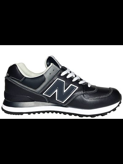 New Balance 574 Leather Stone Blue