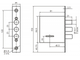 Замок врезной BORDER ЗВ8-8Д/15 сувальдный