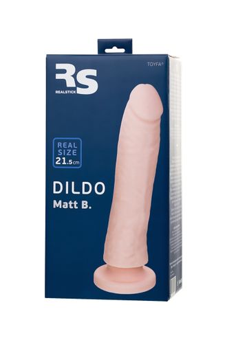 9420006 ФАЛЛОИМИТАТОР RS SILICONE - MATT B, ТЕЛЕСНЫЙ, 21,5 СМ