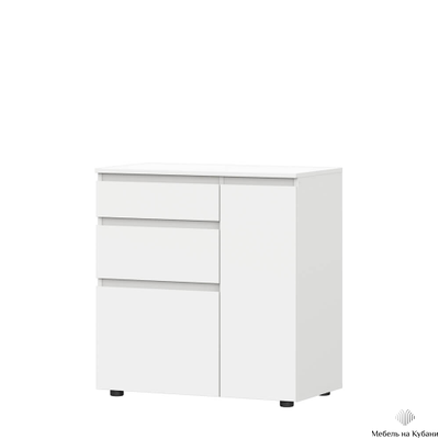 Одри комод со створкой Белый