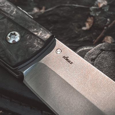 Складной нож Wild West сталь Elmax, рукоять карбон