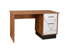 Спальня ГАММА - Стол письменный 54.18 Таксония/Черный/Белый