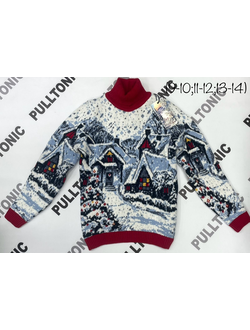 Подростковый свитер Заснеженная улица