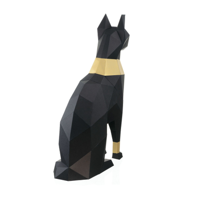 Papercraft набор для творчества "Кошка" - цвет черный - 3