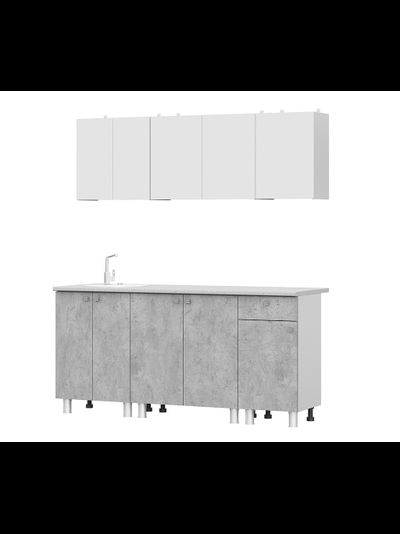 КГ-1 Цемент светлый 1,8 м кухонный гарнитур