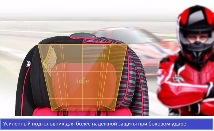 Специальные внутренние вставки в подголовник великолепно поглощают энергию