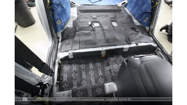 Фото отчет шумоизоляции Hyundai Santa Fe