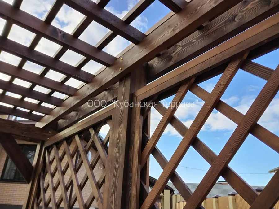 Пергола из лиственницы 3*4 м.