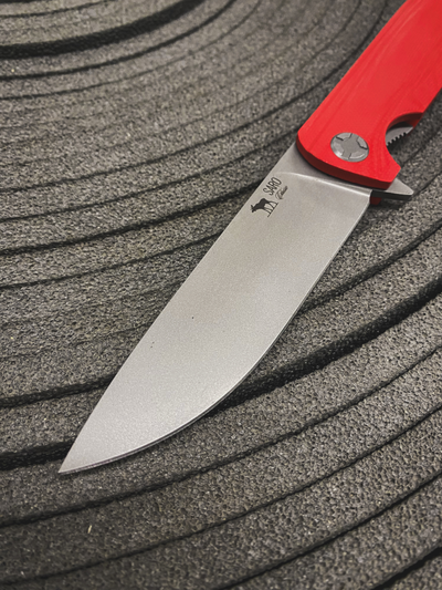 Складной нож ЧИЖ-DOUBLE рукоять G10 , цвет красный