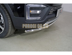 Защита передняя нижняя 42,4 мм ТСС для Changan CS55 2WD 1.5T 2022-