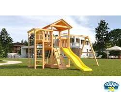Детская площадка Савушка Мастер 3 с качелями Гнездо 1 метр