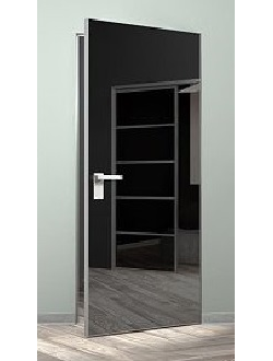 PRESTIGE. h2000/ ЗЕРКАЛО ГРАФИТ С ДВУХ СТОРОН (ULTRA 19)/ АЛЮМИНИЕВАЯ КРОМКА МАТОВЫЙ ХРОМ