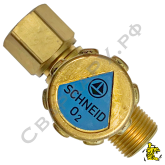 Вентиль машинный для регулирования подачи кислорода Messer режущий кислород G3/8 - G3/8 71800501