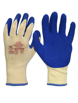 Перчатки"Хедмен" р.8,9,10 (хл.+п/э с покр. губчатый латекс,10-й кл. вязки) уп. 360п