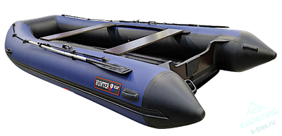 Лодка ПВХ Hunterboat Хантер Классика НД 420А Синий / Чёрный