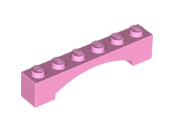 Arch 1 x 6 Raised Arch, Bright Pink (92950 / 6058395)