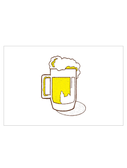 Флаг "Пьем пиво" Adria Bandiere 27B83 20х30см