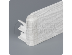 Плинтус из дюрополимера Comfort Classic 80 дуб айсберг с наружным углом