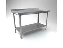 Стол производственный СПБ (пс) - 18-6 с бортом и полкой