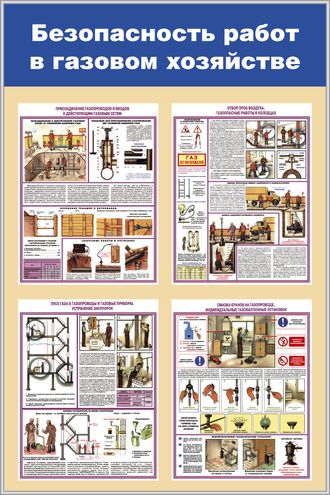 Стенд «Безопасность работ в газовом хозяйстве»